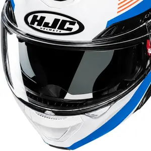 Imagem 4 de Capacete HJC RPHA 91 Abbes - Branco/Azul/Laranja (Articulado)