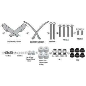 Imagem 2 de Rack Givi SR1201 para Honda Transalp (apartir de 2023) - Preto