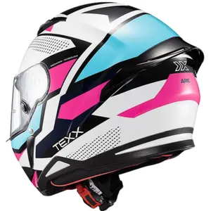 Imagem 5 de Capacete Texx Hunter ARK - Preto/Azul/Rosa/Branco