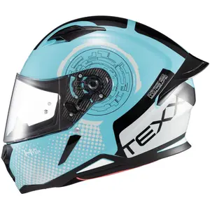 Capacete Texx Hunter Draco - Preto/Azul/Branco/Cinza