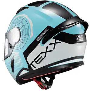Imagem 6 de Capacete Texx Hunter Draco - Preto/Azul/Branco/Cinza