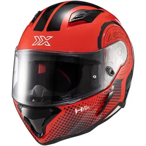 Imagem 2 de Capacete Texx Hunter Draco - Preto/Vermelho/Cinza