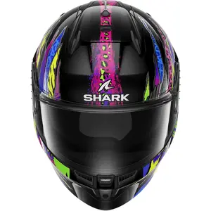 Imagem 3 de Capacete Shark D-Skwal 3 Fawn KVY - Preto/Roxo/Amarelo
