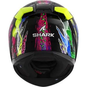 Imagem 4 de Capacete Shark D-Skwal 3 Fawn KVY - Preto/Roxo/Amarelo