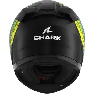 Imagem 5 de Capacete Shark D-Skwal 3 Speed Vib KGB - Preto/Verde/Azul