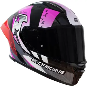 Imagem 4 de Capacete Origine Pista Kaisen - Rosa/Preto