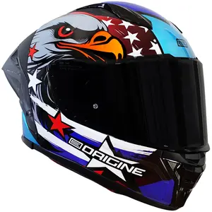 Imagem 4 de Capacete Origine Pista Eagle - Azul/Preto