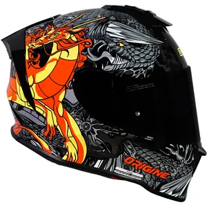 Imagem 2 de Capacete Origine Dinamo Dragon - Laranja