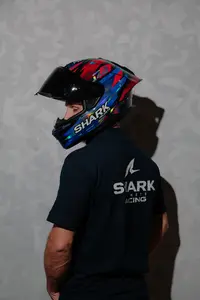 Imagem 7 de Capacete Shark Skwal Cup Zarco GP França BUR - Azul/Vermelho
