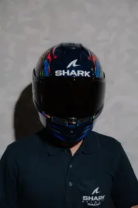 Imagem 8 de Capacete Shark Skwal Cup Zarco GP França BUR - Azul/Vermelho