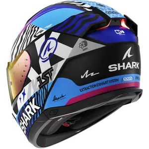 Imagem 3 de Capacete Shark Skwal I3 Speed Fancy KWB - Preto/Branco/Azul