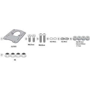 Imagem 2 de Rack Givi SR9228BR Monolock/Monokey para CFMOTO 700 MT ADV (apartir de 2025)
