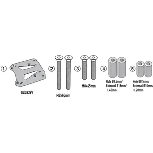 Imagem 2 de Rack Givi SR9226BR Monolock/Monokey para CFMOTO 450 MT (apartir de 2024)