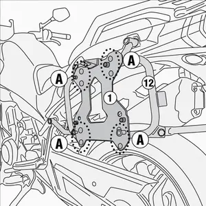 Suporte Lateral Givi CFMOTO 700 MT ADV (apartir de 2025) - PL9228BR