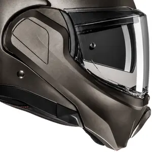 Imagem 4 de Capacete HJC F100 Monocolor - Cinza Titânio (Articulado)