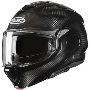 Capacete HJC F100 Carbon Monocolor - Preto (Articulado)