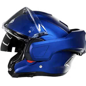 Imagem 2 de Capacete HJC F100 Semi Flat - Azul Metálico (Articulado)