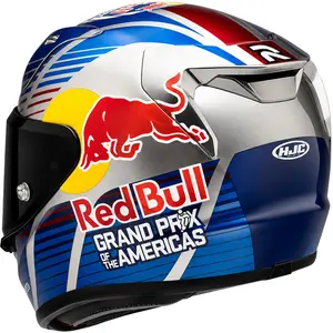 Imagem 2 de Capacete HJC RPHA 12 Austin GP II - Prata/Azul (Tri-Composto)