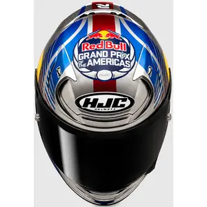 Imagem 3 de Capacete HJC RPHA 12 Austin GP II - Prata/Azul (Tri-Composto)