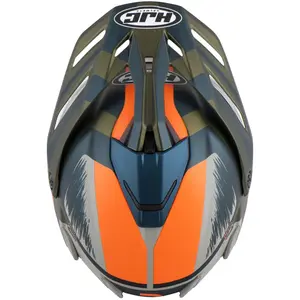 Imagem 11 de Capacete HJC RPHA 60 Quid - Azul/Laranja/Verde/Cinza Fosco (Tri-Composto)