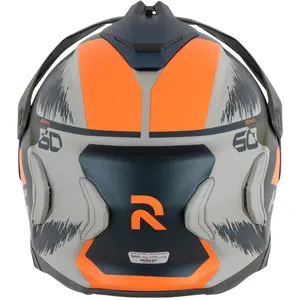Imagem 12 de Capacete HJC RPHA 60 Quid - Azul/Laranja/Verde/Cinza Fosco (Tri-Composto)