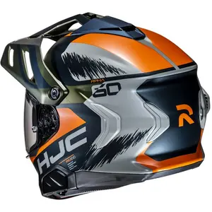 Imagem 7 de Capacete HJC RPHA 60 Quid - Azul/Laranja/Verde/Cinza Fosco (Tri-Composto)