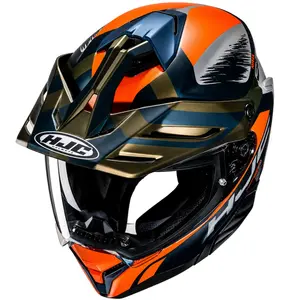 Imagem 8 de Capacete HJC RPHA 60 Quid - Azul/Laranja/Verde/Cinza Fosco (Tri-Composto)