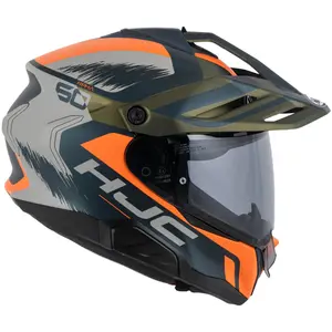 Imagem 4 de Capacete HJC RPHA 60 Quid - Azul/Laranja/Verde/Cinza Fosco (Tri-Composto)