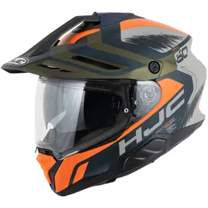 Imagem 3 de Capacete HJC RPHA 60 Quid - Azul/Laranja/Verde/Cinza Fosco (Tri-Composto)