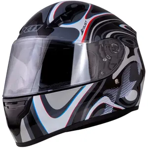 Capacete X11 Trust Spiral - Preto/Cinza/Branco