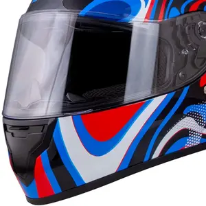 Imagem 3 de Capacete X11 Trust Spiral - Azul/Branco/Vermelho