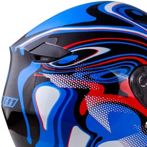 Imagem 4 de Capacete X11 Trust Spiral - Azul/Branco/Vermelho
