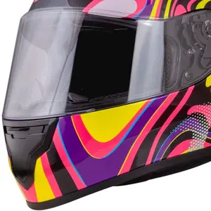 Imagem 3 de Capacete X11 Trust Spiral - Rosa/Roxo/Amarelo