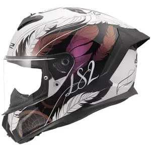 Capacete LS2 Rapid III Boho - Branco/Preto/Rosa