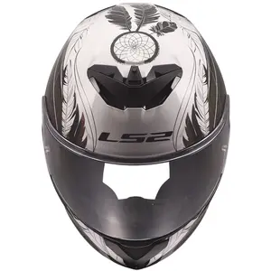 Imagem 6 de Capacete LS2 Rapid III Boho - Branco/Preto/Rosa