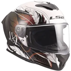 Imagem 4 de Capacete LS2 Rapid III Boho - Branco/Preto/Rosa
