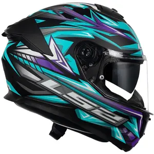 Imagem 2 de Capacete LS2 Stream 2 Firefly - Azul/Roxo Fosco