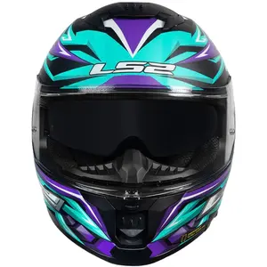 Imagem 5 de Capacete LS2 Stream 2 Firefly - Azul/Roxo Fosco