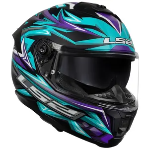 Imagem 4 de Capacete LS2 Stream 2 Firefly - Azul/Roxo Fosco