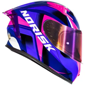 Imagem 2 de Capacete Norisk Flow Pulse - Preto/Azul/Rosa