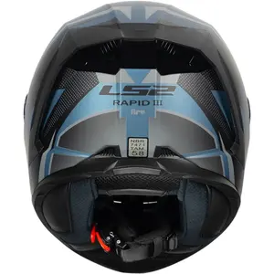 Imagem 10 de Capacete LS2 Rapid III Xtrem - Preto/Azul Petrol Fosco