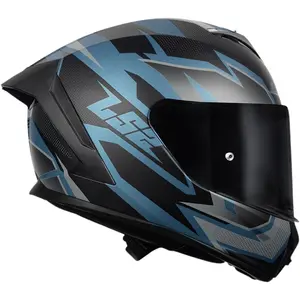 Imagem 2 de Capacete LS2 Rapid III Xtrem - Preto/Azul Petrol Fosco