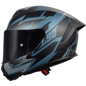 Capacete LS2 Rapid III Xtrem - Preto/Azul Petrol Fosco