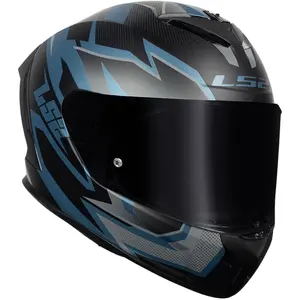 Imagem 4 de Capacete LS2 Rapid III Xtrem - Preto/Azul Petrol Fosco