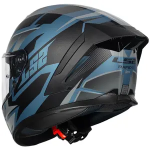 Imagem 8 de Capacete LS2 Rapid III Xtrem - Preto/Azul Petrol Fosco
