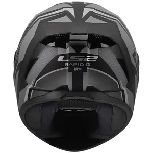 Imagem 9 de Capacete LS2 Rapid III Xtrem - Preto/Cinza Fosco
