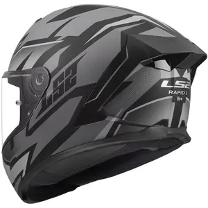 Imagem 4 de Capacete LS2 Rapid III Xtrem - Preto/Cinza Fosco