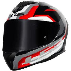 Imagem 3 de Capacete LS2 Rapid III Hyper - Preto/Vermelho