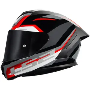 Capacete LS2 Rapid III Hyper - Preto/Vermelho