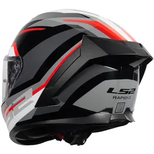 Imagem 7 de Capacete LS2 Rapid III Hyper - Preto/Vermelho